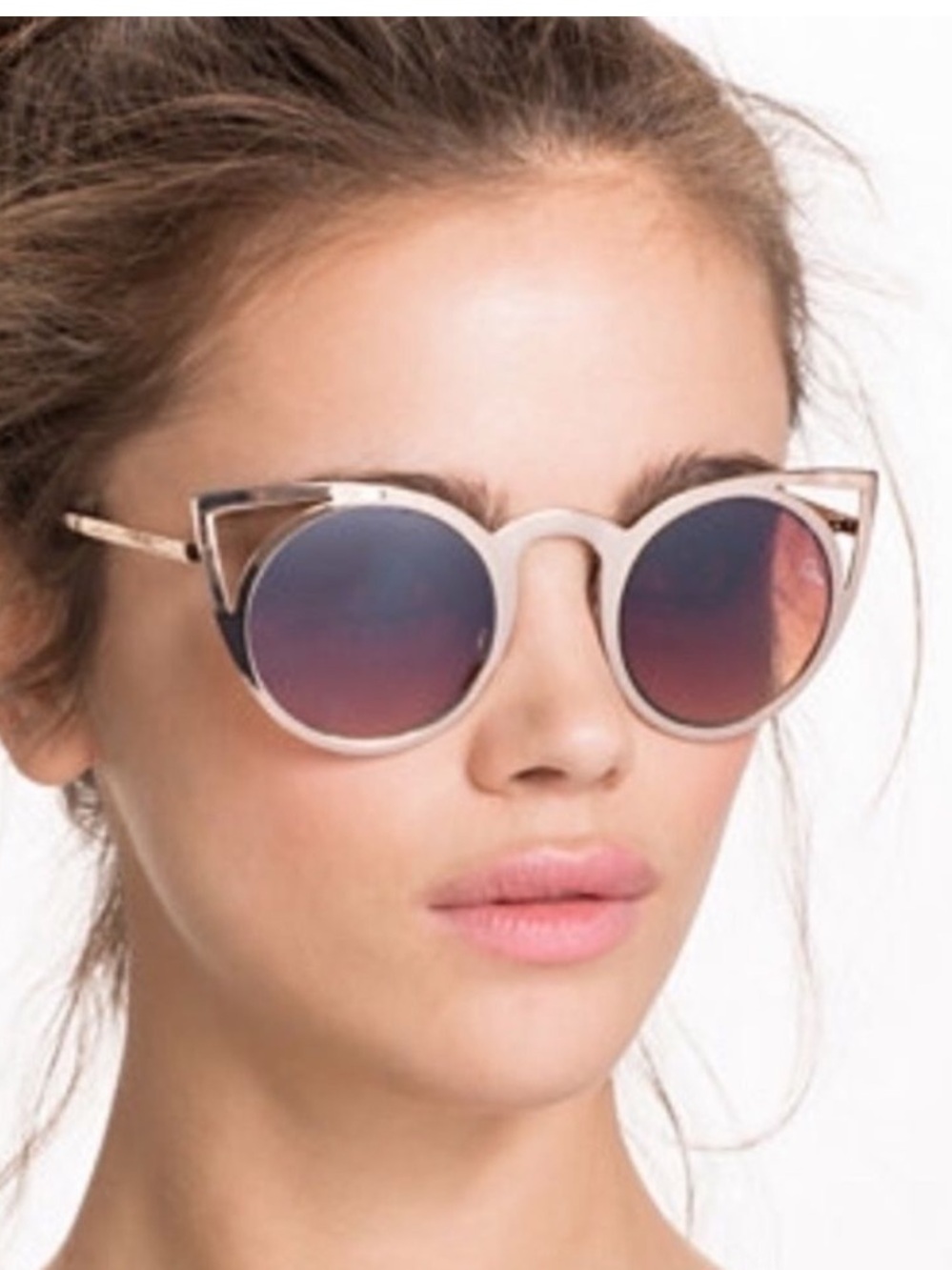 Quay Australia Let’s Dance Gold & Tortoise Shell Brown Sunglasses - PREOWNED